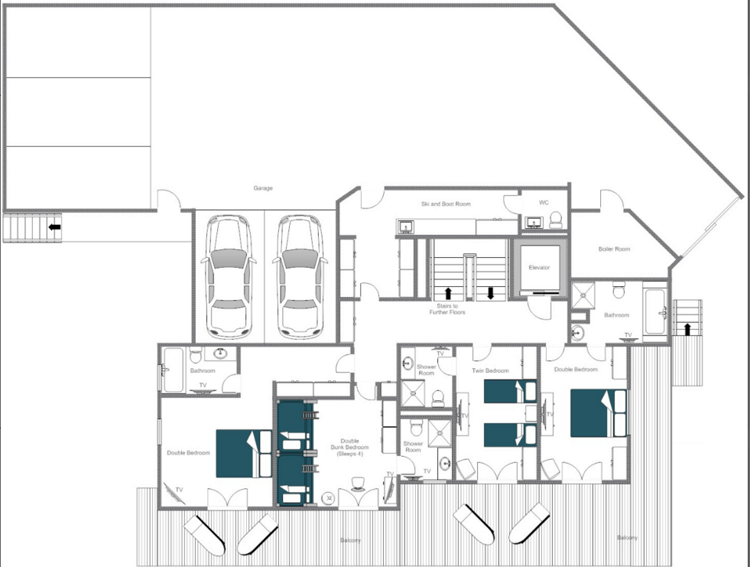 Chalet Dent Blanche Verbier Floor Plan 3